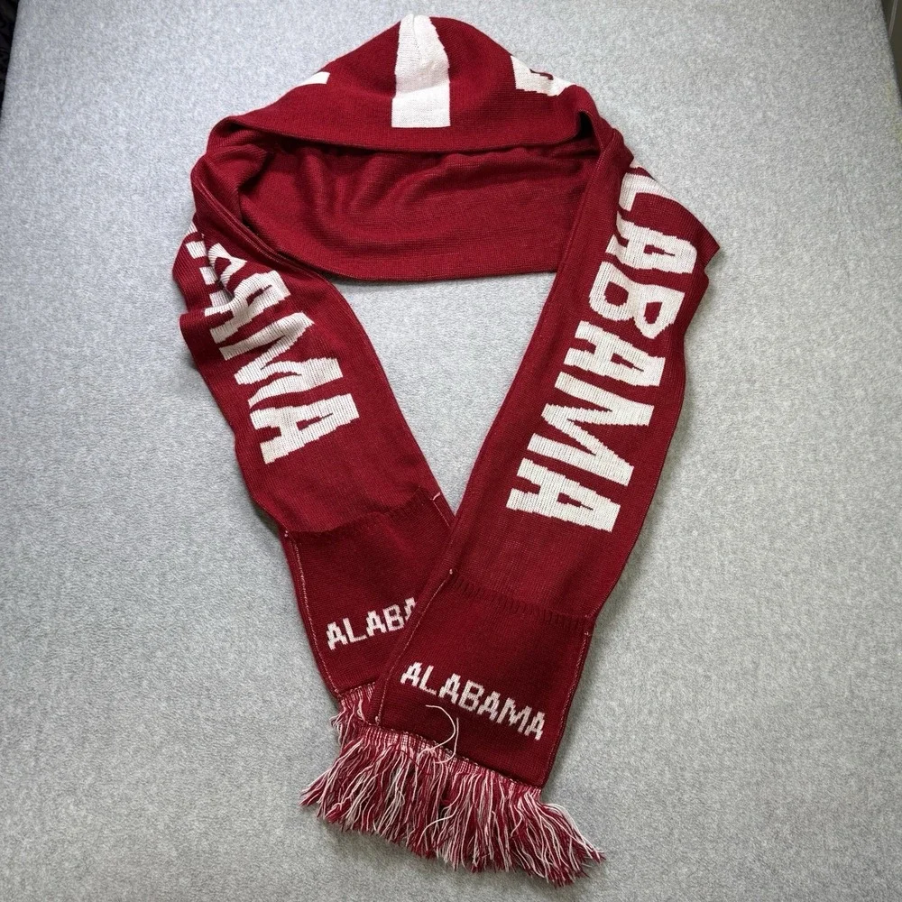 Alabama Crimson Tide Hooded‎ Scarf Combo Built-In Mittens Roll Tide